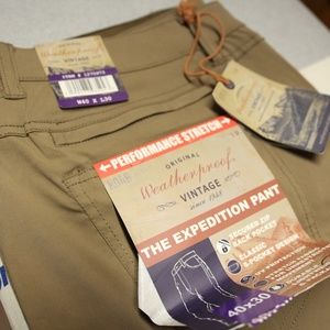 Weatherproof Performance Stretch Waist Men's Tan W 40 x L 30
